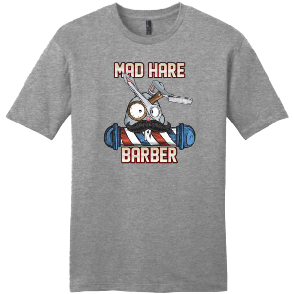 A Mad Hare Barber t-shirt.